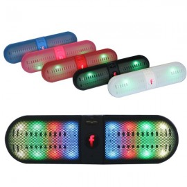 Altavoz Bluetooth PILL LED - Luminoso Rosa