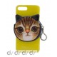 iPhone 7 Plus / 8 Plus Funda Velvet Seda con Monedero GATO Verde