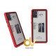 A71 Samsung Funda Dual Color PVC Bumper ROJO