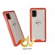 A71 Samsung Funda Transparente Color Bumper AIR Rojo