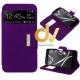 S20 Ultra Samsung Funda Libro con cierre 1 Ventana Lila