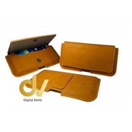 Universal 5.5" Funda Cinturon Premium Miel