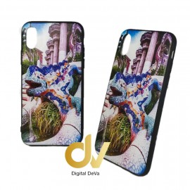 iPhone X / XS Funda Souvenir 5D Lagarto