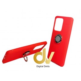 S20 Plus Samsung Funda 2 En 1 Anillo y Soporte Rojo