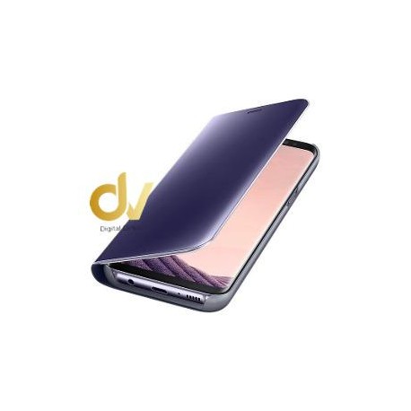 A90 5G Samsung Funda Flip Case Espejo Lila