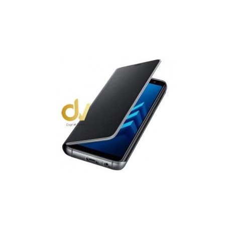 A80 Samsung Funda Flip Case Espejo NEGRO