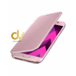 A7 2018 Samsung Funda Flip Case Espejo Rosa
