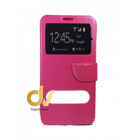 J510 / J5 2016 Samsung Funda Libro 2 Ventanas Rosa