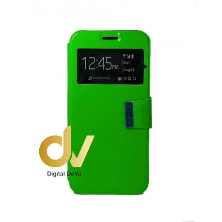 J530 / J5 2017 Samsung Funda Libro con cierre 1 Ventana Verde