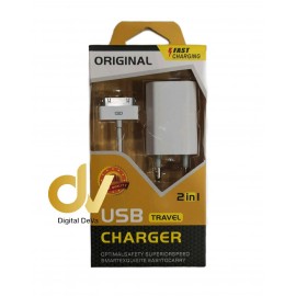 Cargador 4G /4S Pack 2 En 1 Lightning