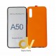 A50 Samsung Funda Pc 360 Doble Cara Naranja