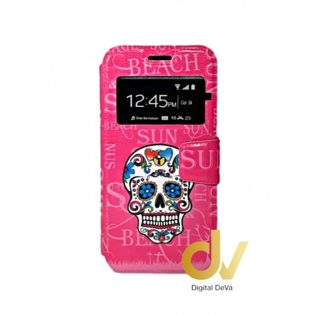 P20 Lite Huawei Funda Libro Dibujo Calavera