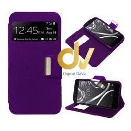 Mate 8 Huawei Funda Libro con cierre 1 Ventana Lila