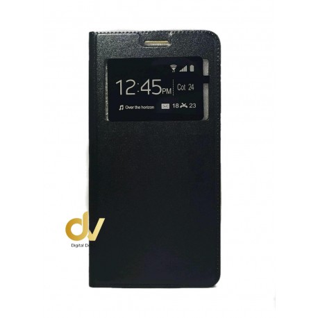 Y6 2018 Huawei Funda Libro 1 Ventana con cierre Imantado Negro