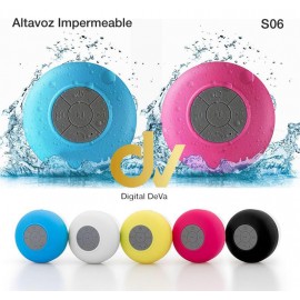 Altavoz Bluetooth Impermeable BTS06 Azul