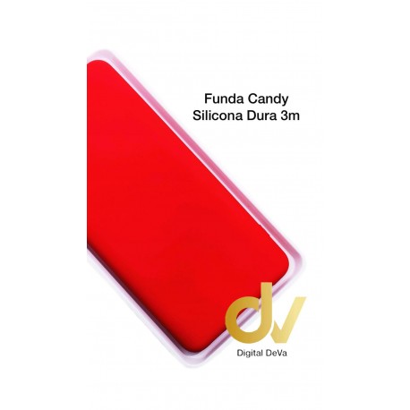 P40 Lite Huawei Funda Candy Silicona Dura 3MM Rojo