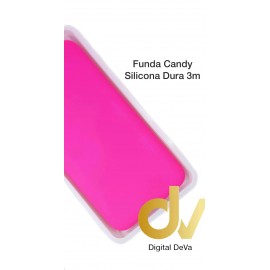 P40 Lite Huawei Funda Candy Silicona Dura 3MM Rosa Neón