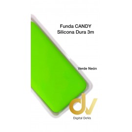 P40 Lite Huawei Funda Candy Silicona Dura 3MM Verde Neón