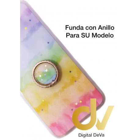 P40 Lite Huawei Funda Con Anillo Arcoiris