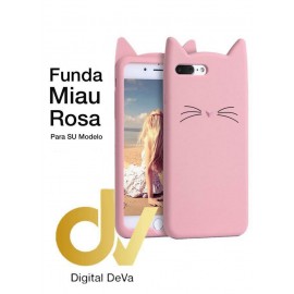iPhone XR Funda Miau Rosa