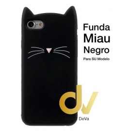 iPhone X / XS Funda Miau Negro