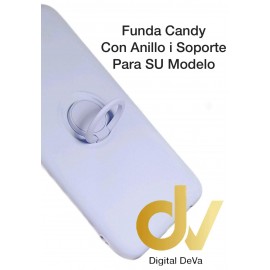 P40 Pro / Plus Huawei Funda Candy Con Anillo y Soporte Lila