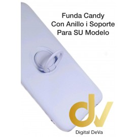 S20 Ultra Samsung Funda Candy Con Anillo y Soporte LILA