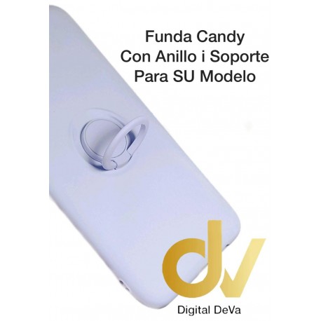 Redmi Note 9S / Note 9 Pro Funda Candy Con Anillo y Soporte Lila