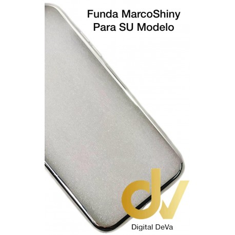 Note 9 Samsung Funda Marco Shiny Plata