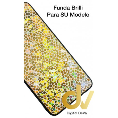 J4 Plus Samsung Funda Brilli Estrellas Dorado