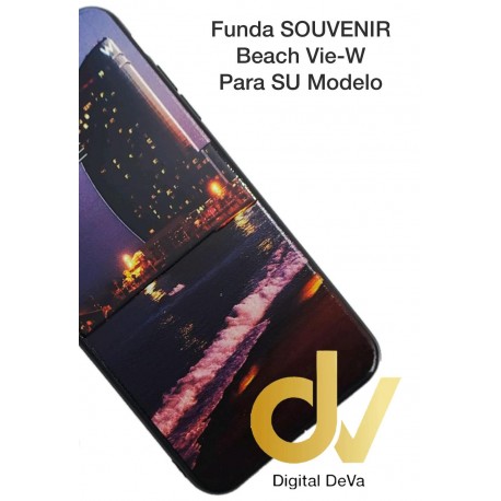 J6 Plus Samsung Funda Souvenir 5D Beach Vie-W