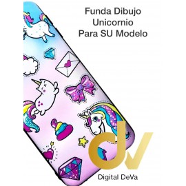 J6 Plus Samsung Funda Dibujo 5D Unicornio
