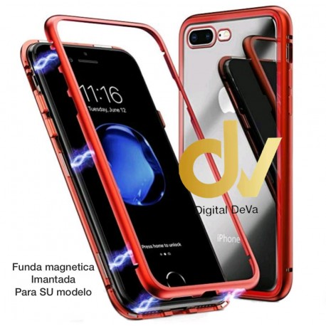 A7 2018 Samsung Funda Magnetica Imantada Rojo