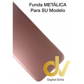 A8 2018 Samsung Funda Metálica Rosa Dorado
