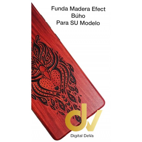 A6 Plus 2018 Samsung Funda Madera Efect Buho