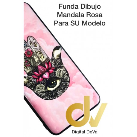 A30 Samsung Funda Dibujo 5D Mandala Rosa