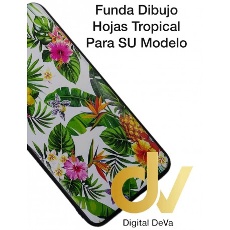 Note 10 Samsung Funda Dibujo 5D Hojas Tropical