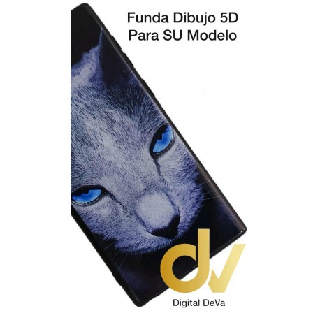 Note 10 Samsung Funda Dibujo 5D Gato