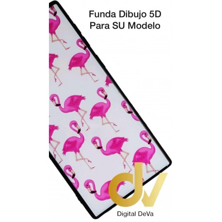 Note 10 Samsung Funda Dibujo 5D Flamencos