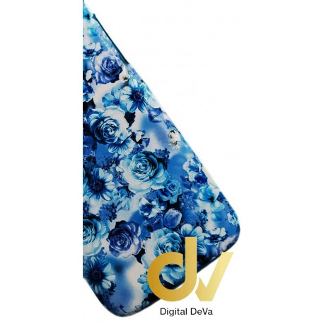 S7 Samsung Funda Flores Azul Turques