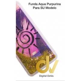 S10 Plus Samsung Funda Agua Purpurina Atardecer