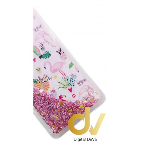 S10 Plus Samsung Funda Agua Purpurina Hello Summer