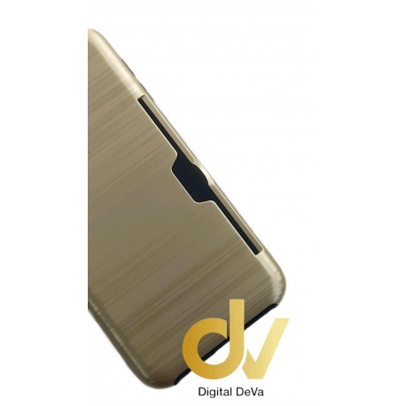 S8 Samsung Funda Con Tarjetero Dorado