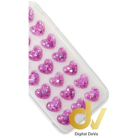 J730 / J7 2017 / J7 Pro Samsung Funda Corazones Brilli Rosa