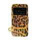 S8 Plus Samsung Funda Libro Dibujo Leopardo