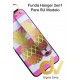 J6 Plus Samsung Funda Hanger 2 en 1 Piña Dorada
