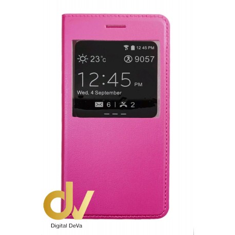 A520 / A5 2017 Samsung Funda Libro Flip 1 Ventana Rosa
