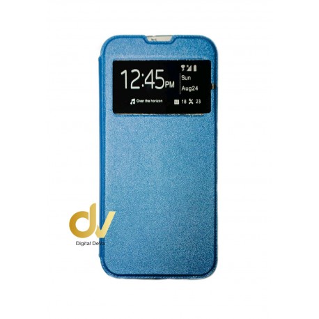 A11 Samsung Funda Libro 1 Ventana con Cierre Imantada Azul