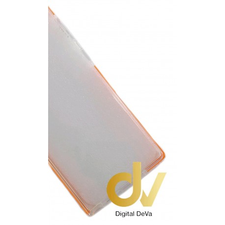 Note 10 Samsung Funda Transparente Con Bumper Naranja
