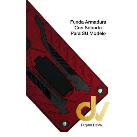 S20 Samsung Funda Armadura Con Soporte Rojo